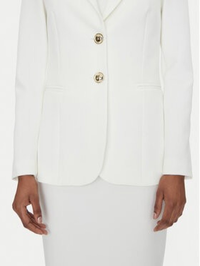 Rinascimento Marynarka CFC0122814003 Biały Regular Fit