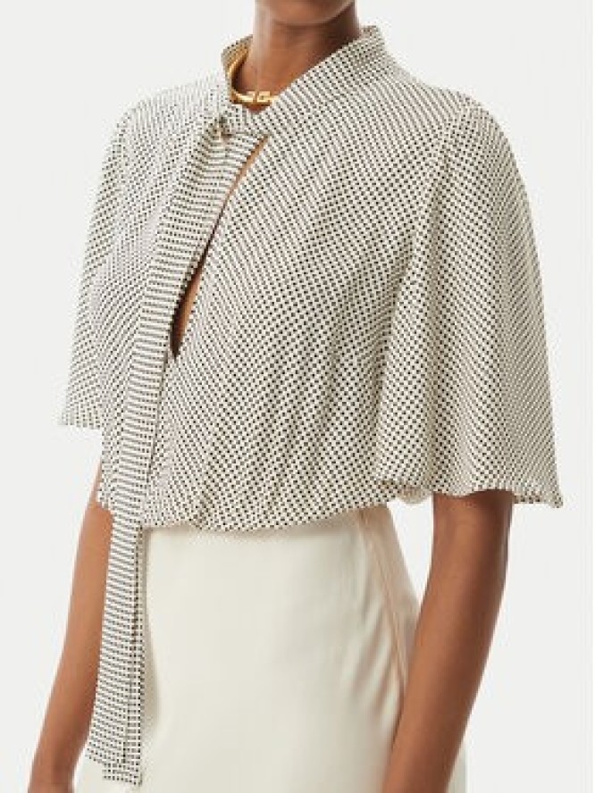 Elisabetta Franchi Sukienka koktajlowa AB85752E2 E84 Beżowy Regular Fit