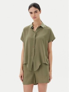 Vero Moda Koszula Thea 10333794 Zielony Loose Fit