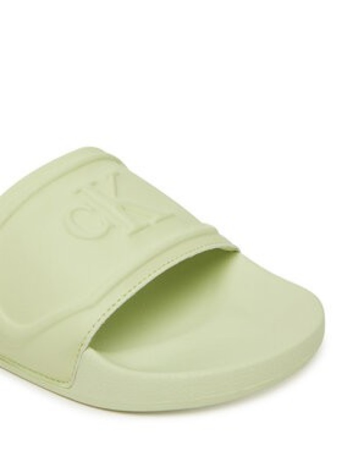 Calvin Klein Jeans Klapki Slide Pu Hf Mg YW0YW01879 Zielony