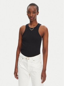 TWINSET Top 251TT2400 Czarny Slim Fit