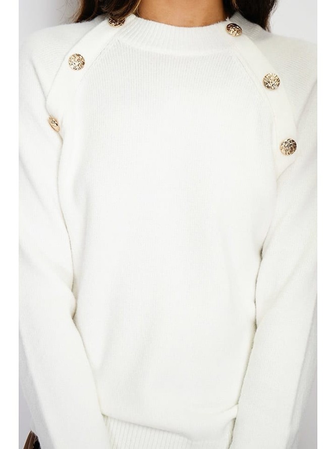 C& Jo Sweter w kolorze białym rozmiar: 36