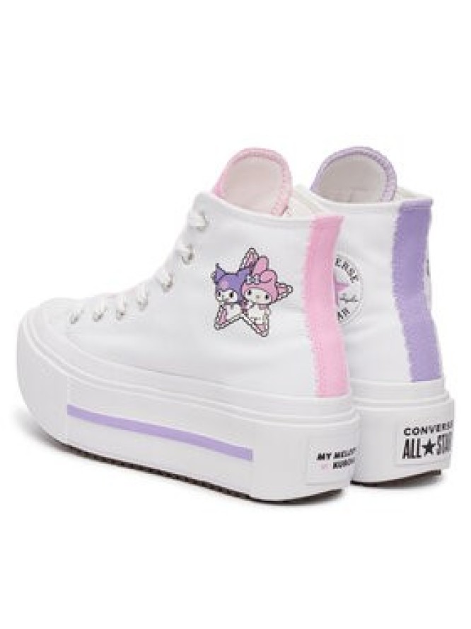 Converse Trampki Chuck Taylor All Star Lift Double Stack A21835C Biały