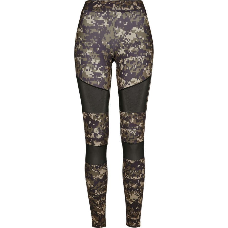Damskie legginsy Urban Classics camo tech mesh