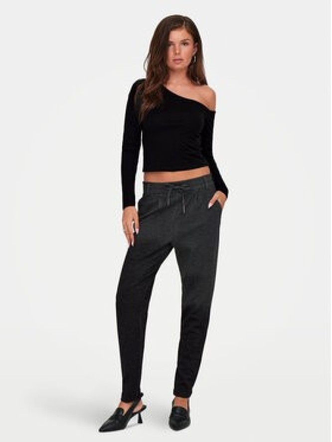 ONLY Bluzka Live Love 15344398 Czarny Slim Fit