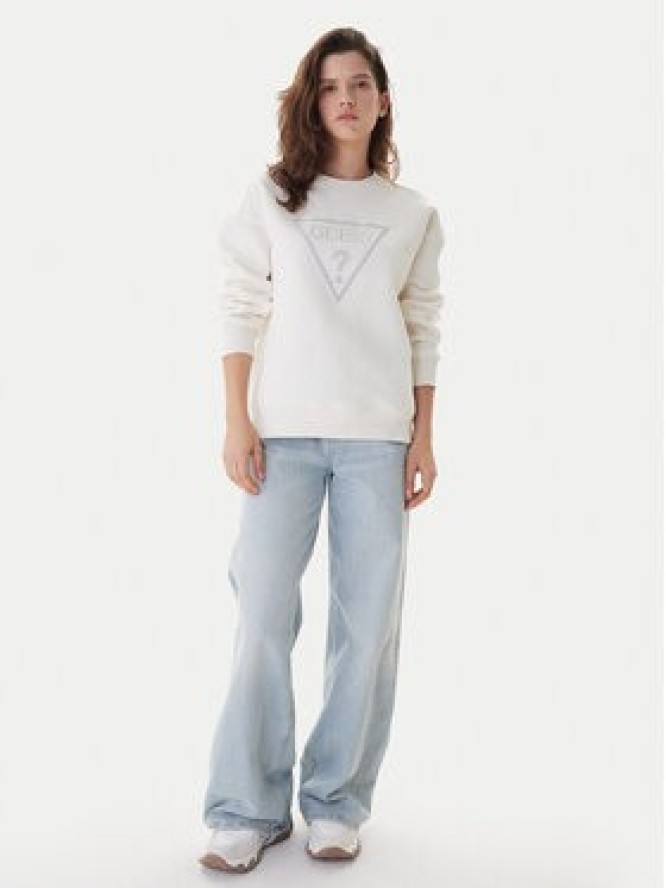 Guess Bluza W6RQ16 KB681 Écru Regular Fit