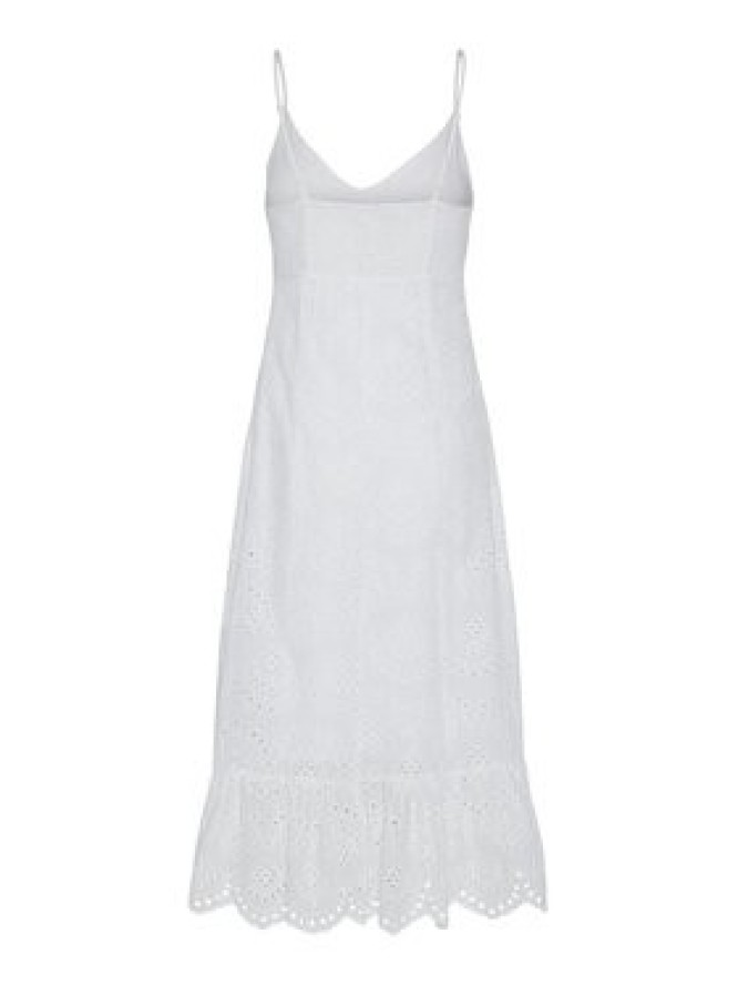 Pieces Sukienka letnia Vilde 17156565 Biały Regular Fit