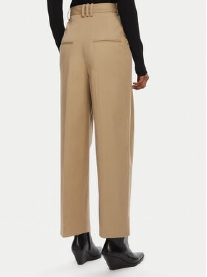 Balmain Spodnie materiałowe DF0PQ315CF47 Beżowy Regular Fit