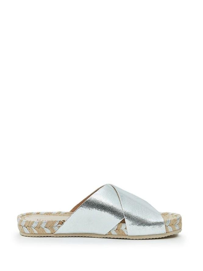 Mandel Klapki w kolorze srebrnym rozmiar: 39