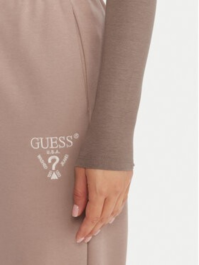 Guess Bluzka O5RI00 KBBU1 Beżowy Regular Fit