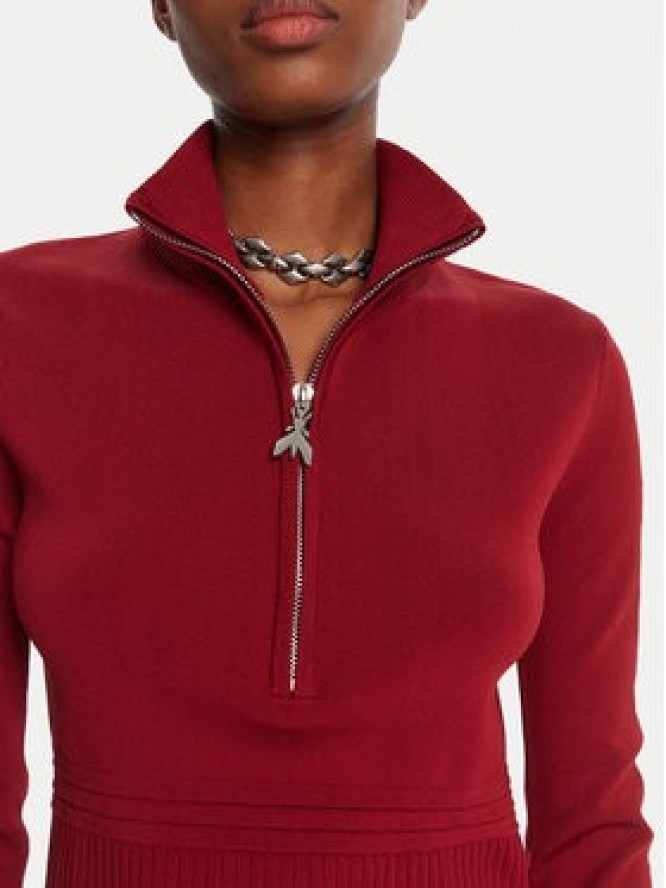 Patrizia Pepe Sweter 8K0323 K274 Czerwony Regular Fit