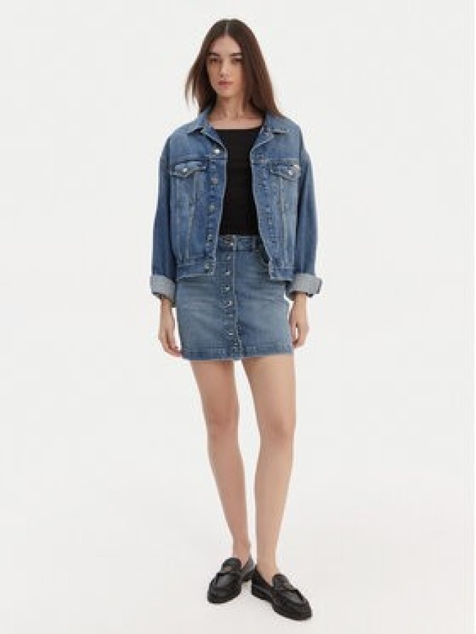 HUGO Spódnica jeansowa Gilvie 50553182 Niebieski Regular Fit