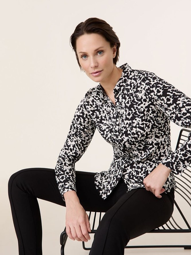 TAIFUN Koszula w kolorze czarno-białym rozmiar: 36