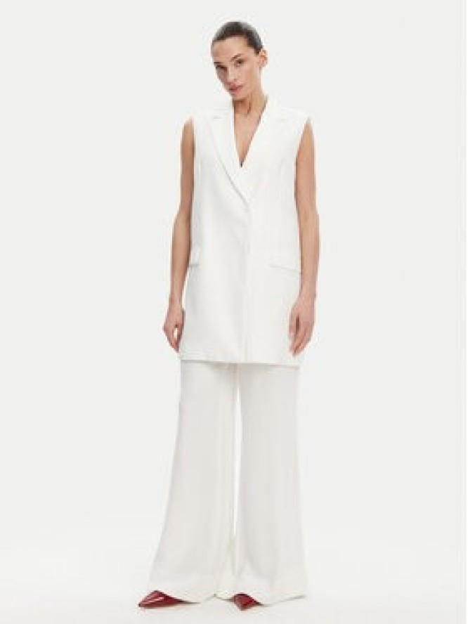 ACCESS FASHION Spodnie palazzo 53-5136-117 Biały Regular Fit