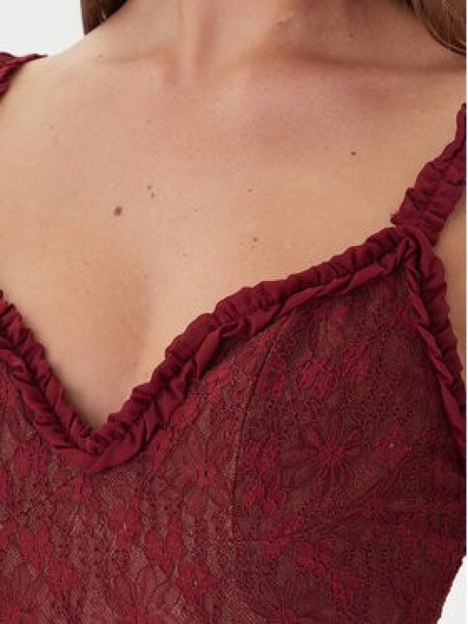 Bardot Sukienka koktajlowa Alegra Stretch Lace 59964DB Bordowy Regular Fit