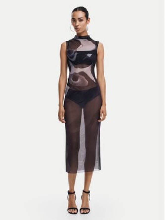 Desigual Sukienka codzienna Lincoln 24WWVK58 Szary Slim Fit