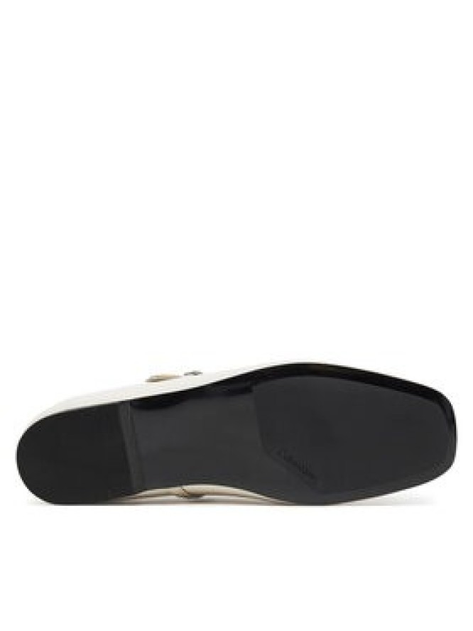 Calvin Klein Baleriny Ballerina New Buckle - Lth HW0HW02483 Beżowy