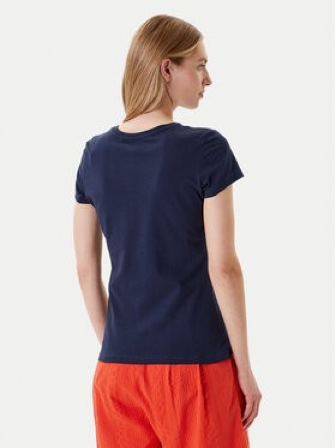 Mustang T-Shirt Loa 1016509 Granatowy Slim Fit