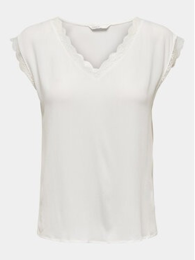 ONLY Bluzka Jasmina 15252241 Biały Regular Fit