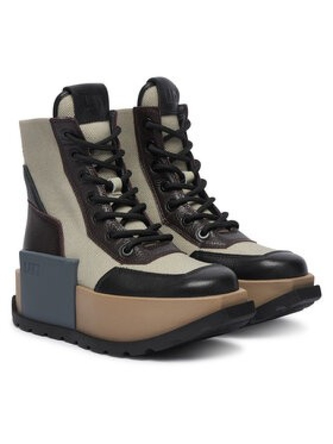 United Nude Trzewiki Roko Combat 11045161165 Brązowy ciemny