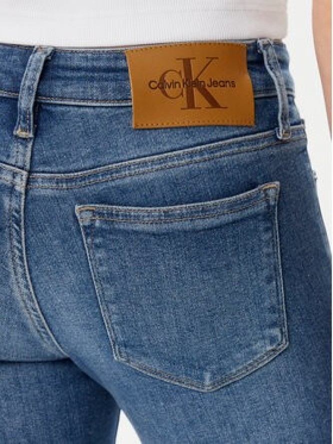 Calvin Klein Jeans Jeansy J20J225121 Granatowy Skinny Fit