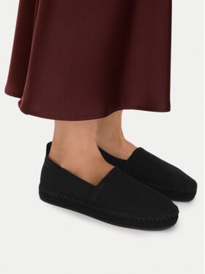 Calvin Klein Espadryle Oblique Espadrille Canvas HW0HW02931 Czarny
