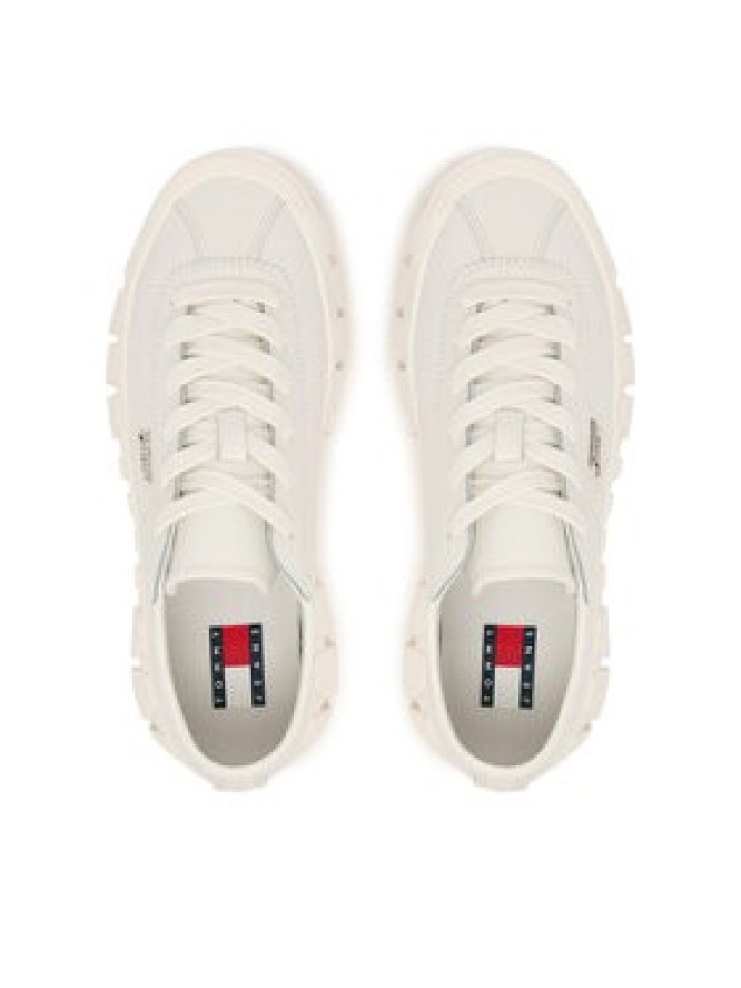 Tommy Jeans Sneakersy Tjw Platform Sneaker Leather Lc EN0EN03165 Biały
