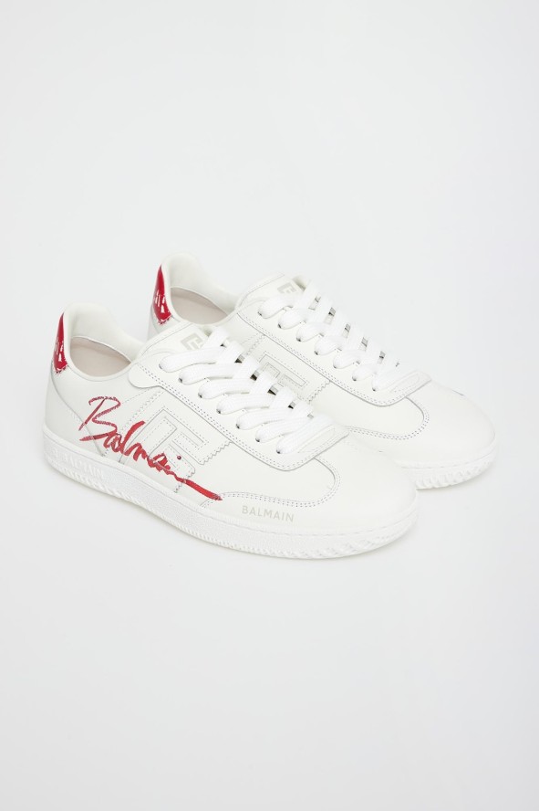 Sneakersy damskie skórzane BALMAIN