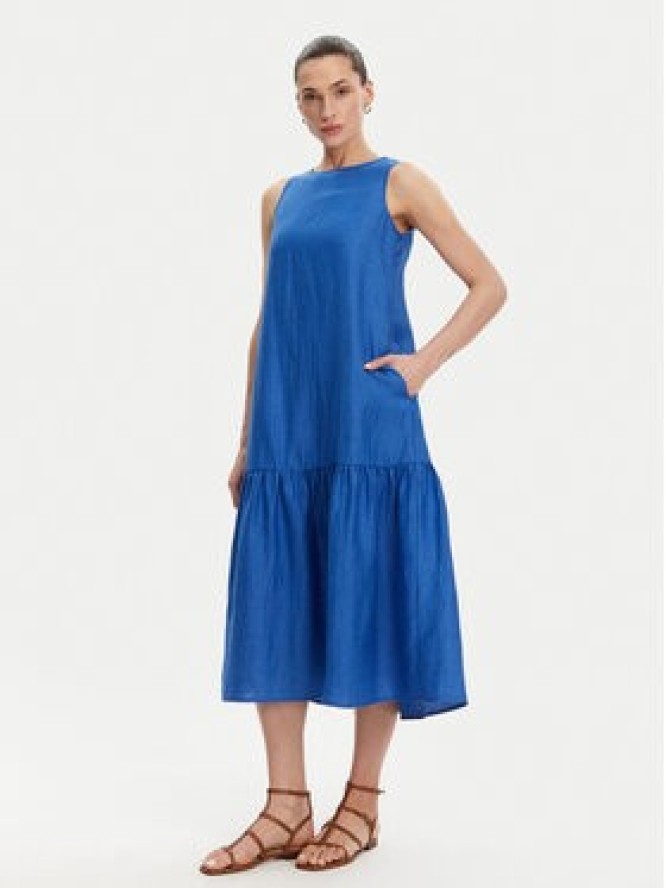 KAOS Sukienka letnia RP1MR066 Niebieski Regular Fit