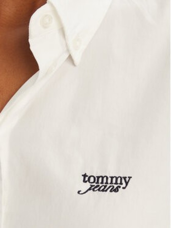 Tommy Jeans Koszula DW0DW21400 Biały Relaxed Fit