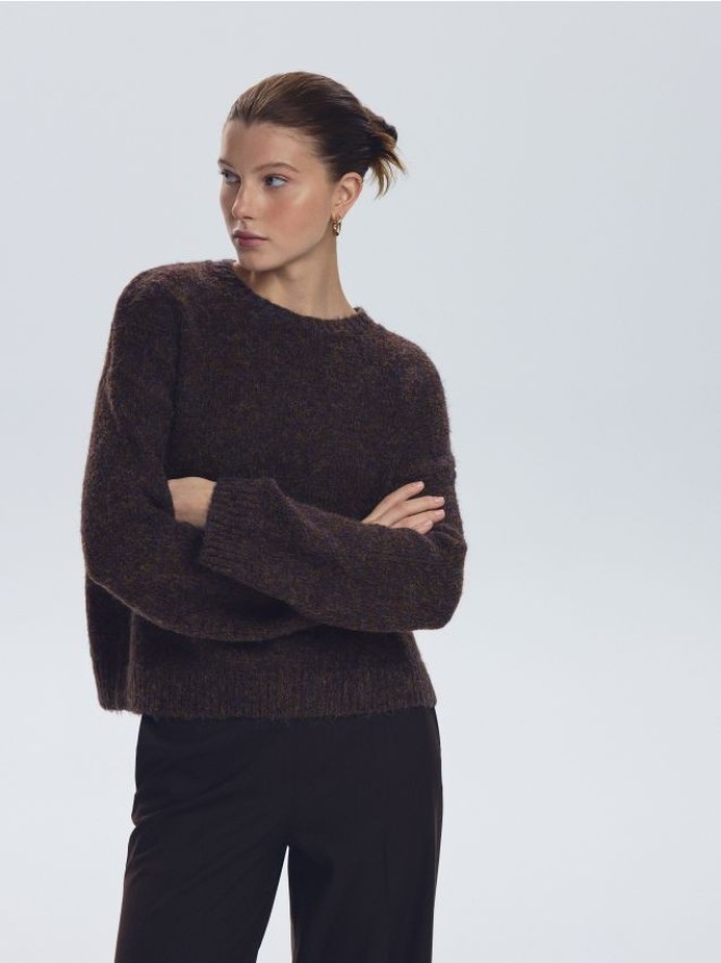 Wzorzysty sweter - wielobarwny