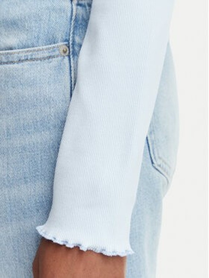 Tommy Jeans Bluzka DW0DW22783 Niebieski jasny Slim Fit