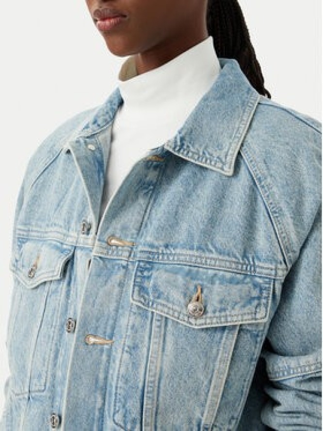 Calvin Klein Jeans Kurtka jeansowa LV047G726G Niebieski jasny Boxy Fit