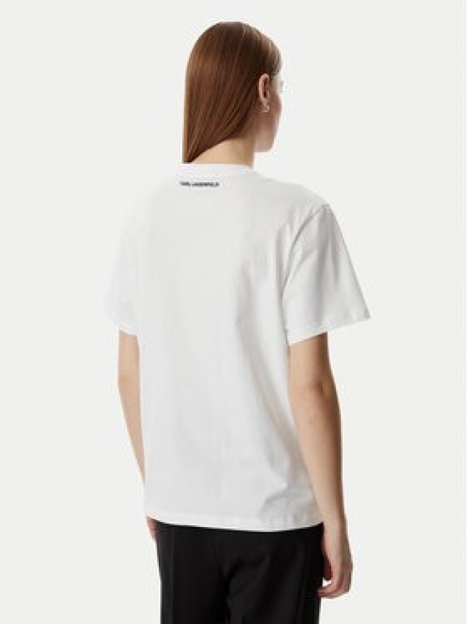 KARL LAGERFELD T-Shirt B2W17081 Biały Regular Fit
