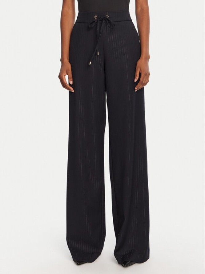 Lola Casademunt by Maite Spodnie materiałowe MF2514001 Granatowy Wide Leg