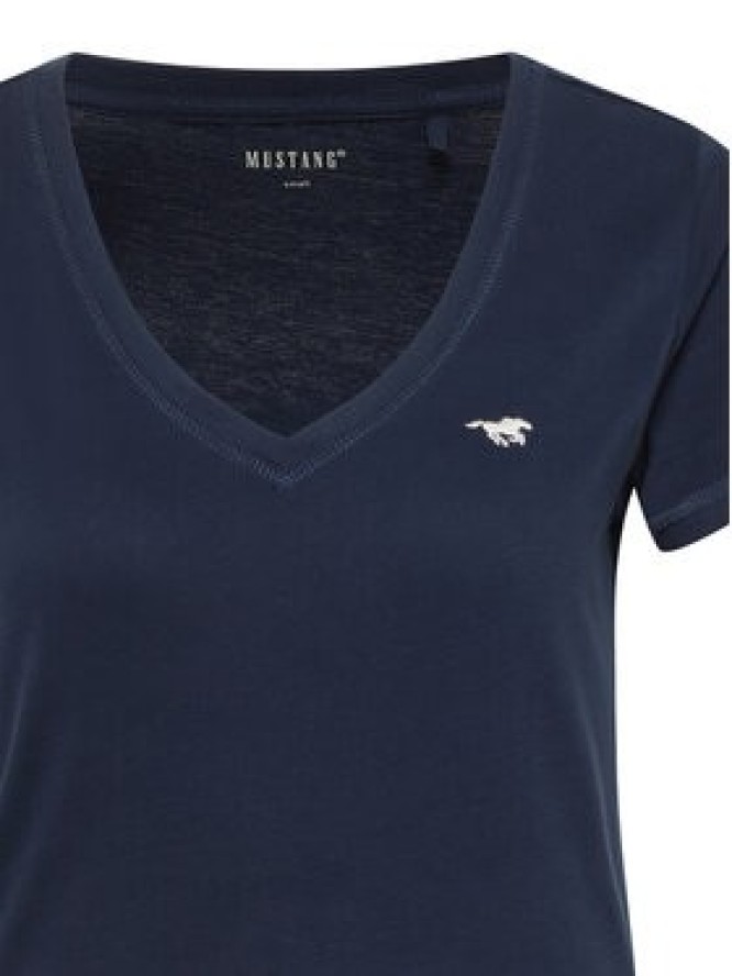 Mustang T-Shirt Beverly 1016517 Granatowy Slim Fit