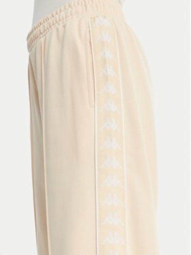 Kappa Spodnie dresowe Banda Malorie 37256WW Écru Regular Fit