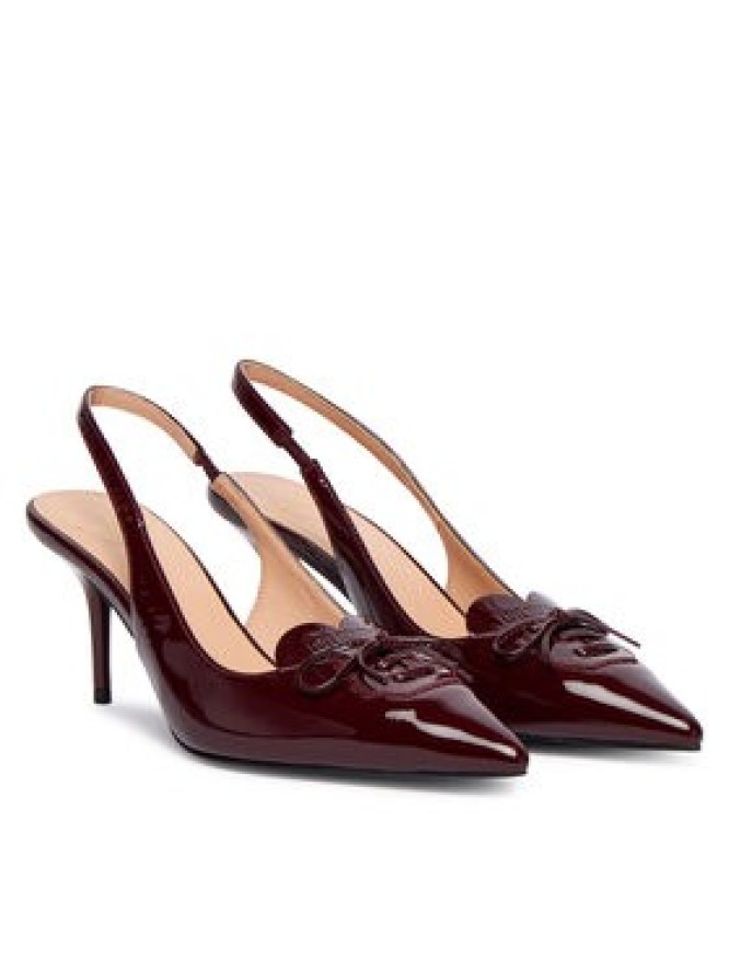 LOVE MOSCHINO Szpilki JA10517G0NIH0556 Bordowy