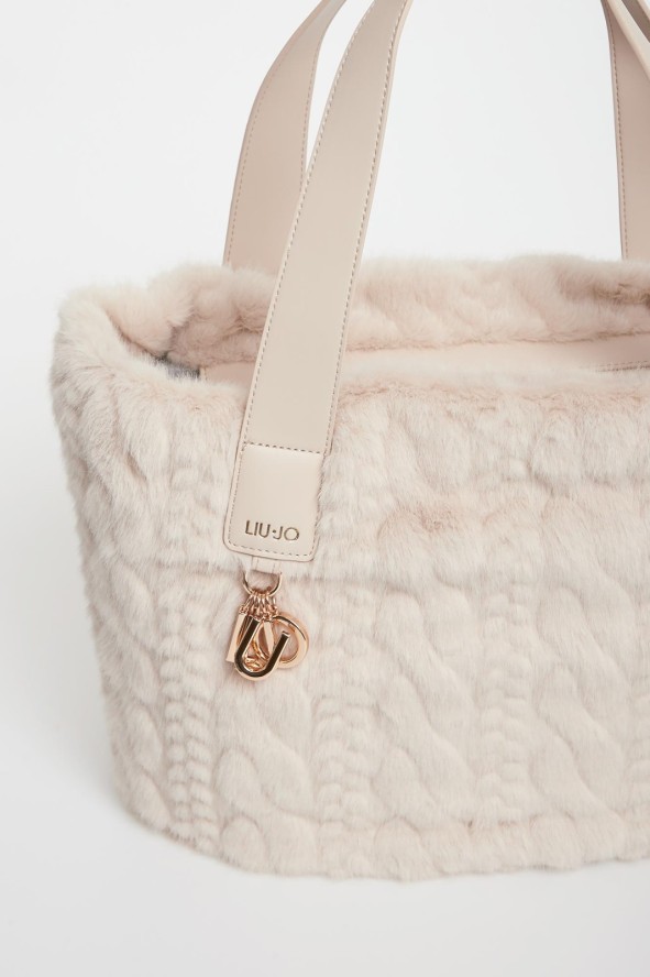 Torebka futerkowy shopper LIU JO