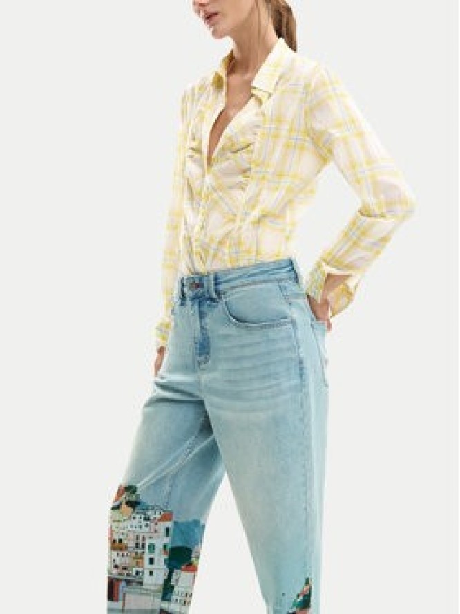 Desigual Jeansy Amalfi 26SWDD01 Kolorowy Tapered Fit