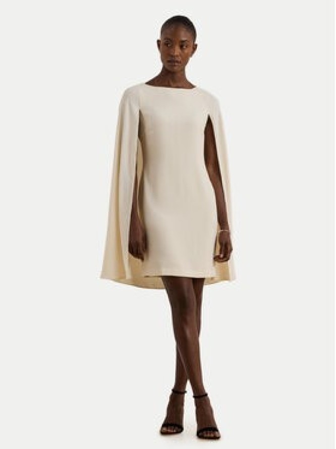 LAUREN RALPH LAUREN Sukienka koktajlowa 253980921003 Kremowy Bodycon Fit