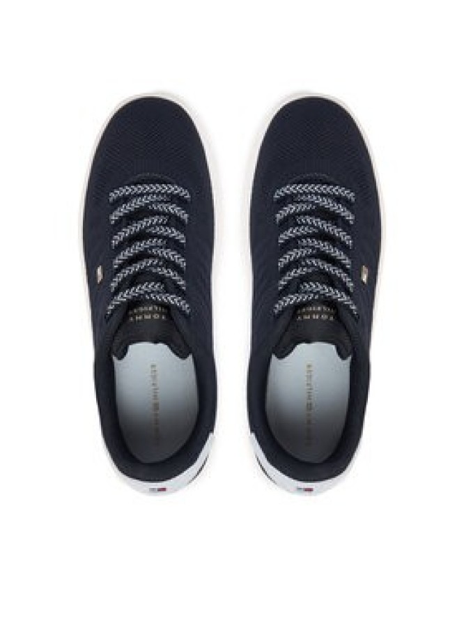 Tommy Hilfiger Sneakersy Knit Cupsole FW0FW09289 Granatowy