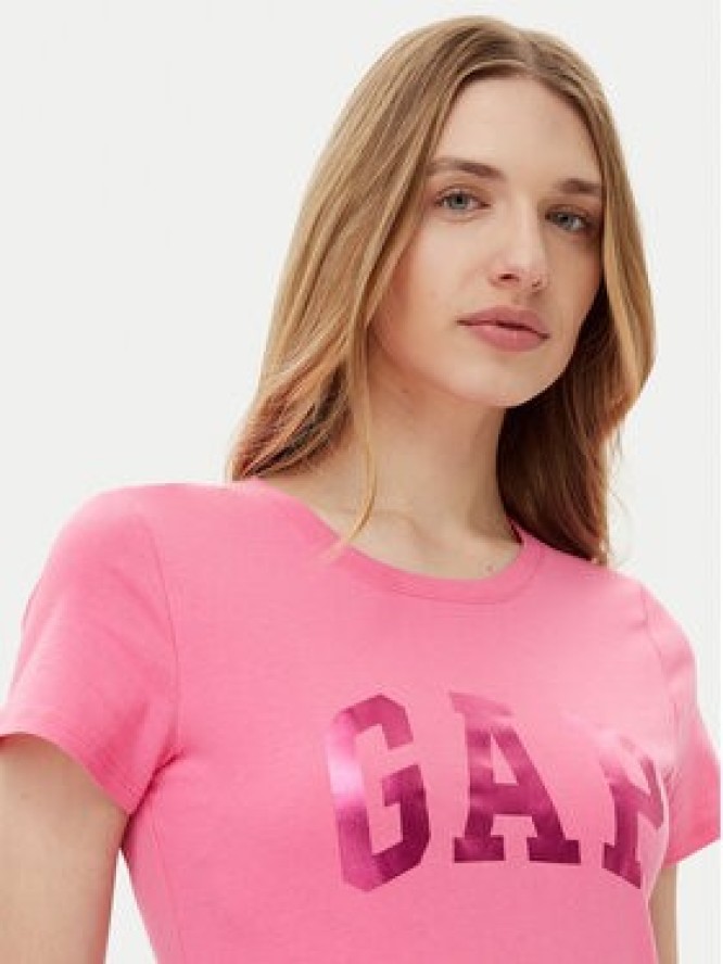 Gap T-Shirt 776775-04 Różowy Regular Fit