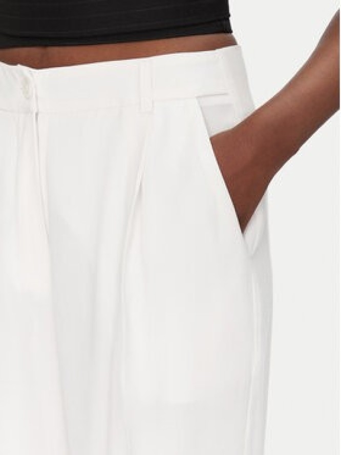 ACCESS FASHION Spodnie palazzo 53-5084-195 Biały Wide Leg