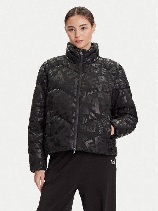 EA7 Emporio Armani Kurtka zimowa 7W000654 AF16408 FC202 Czarny Regular Fit