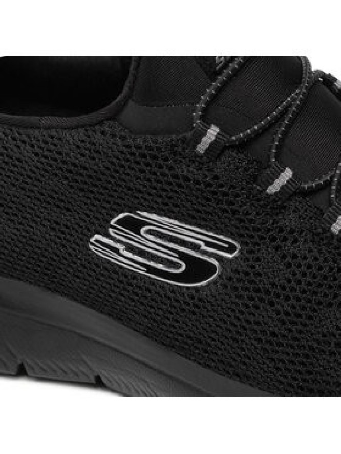 Skechers Sneakersy Leopard Spot 149037/BBK Czarny