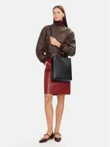 Calvin Klein Torebka Line Lthr Mini Tote 32 LV04F3002G Czarny