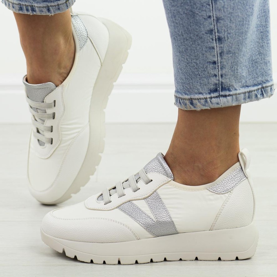 Białe sneakersy damskie Vinceza 58510
