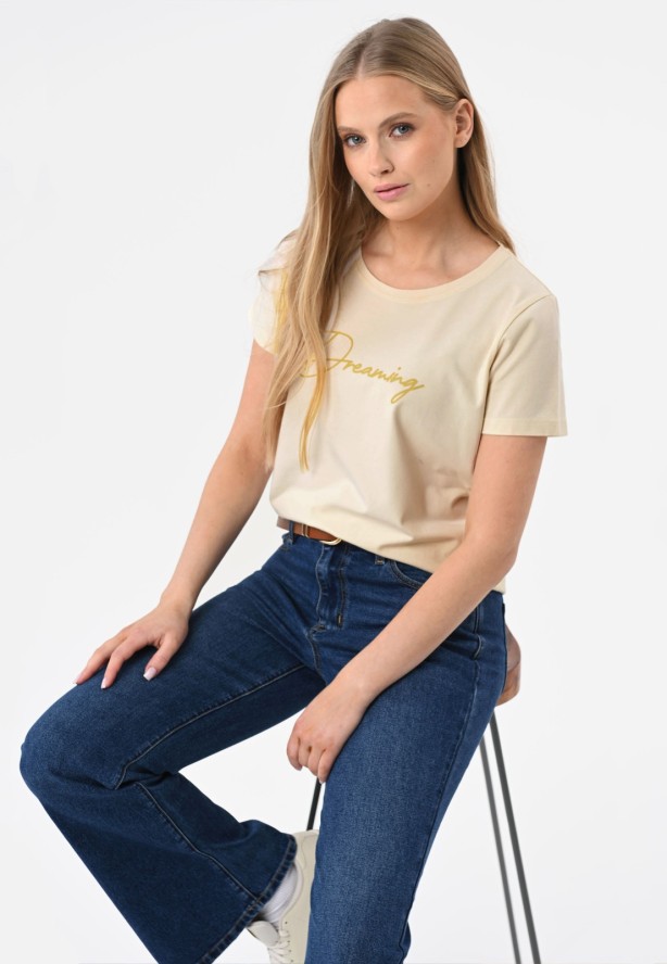 Koszulka z napisem T-DECORE