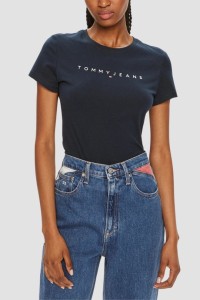 TOMMY JEANS Granatowy damski t-shirt, Rozmiar S